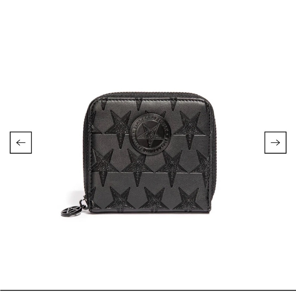 Baphomet Embossed Black Wallet